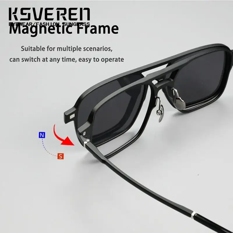 사각형 남자 광변색 독서 안경 처방 안경 광학 안경 돋보기 안경 안경 프레임 안경 KSVEREN