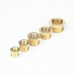 LOT2 M6 M8x0.75 M8x1 M10x1 M10x1.5 M12 Metric-Metric Metric-BSP Female -Male Brass Reducer Fitting Gas Fuel Pressure Gauge