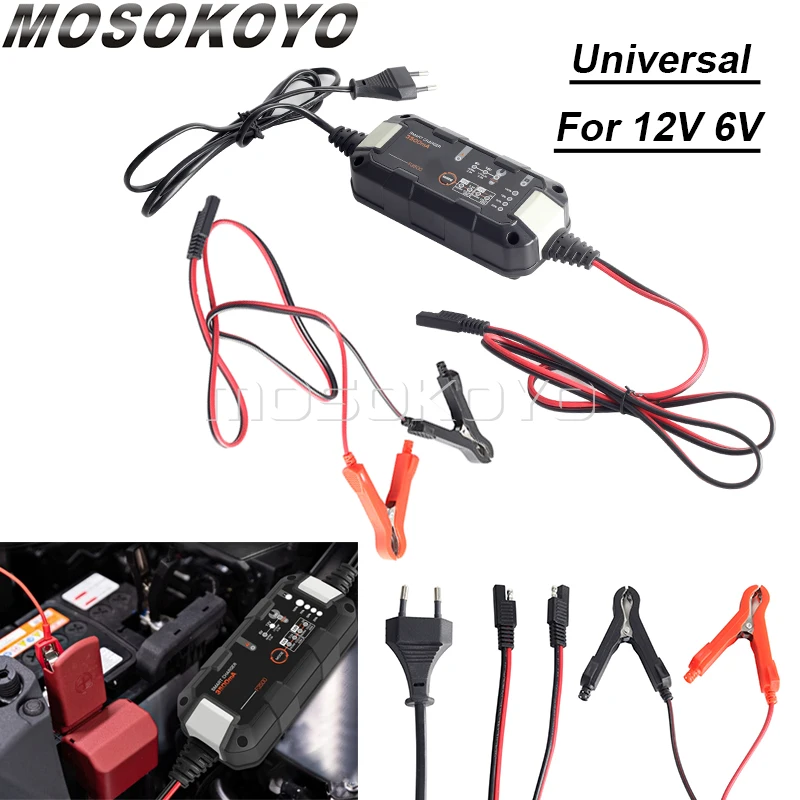 

3.5 Amp Fully Automatic Battery Charger 6V 12V Pulse Repair Battery Maintainer Trickle Charger for Car ATV Lawn Mower Boat Moto