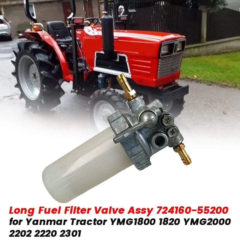 Tractor Long Fuel Filter Valve Assy 724160-55200 For Yanmar Tractor YMG1800 1820 YMG2000 2202 2220 2301 72416055200