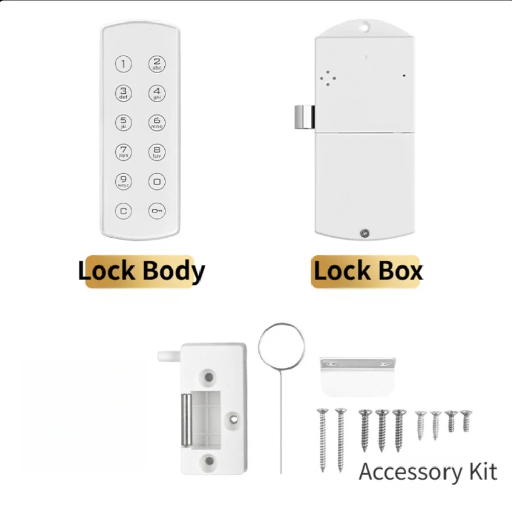 Smart Electronic Cabinet Lock ABS IP65 Waterproof Design Code Entry Lock for File Cabinets Outdoor Storage and Telecom Boxes