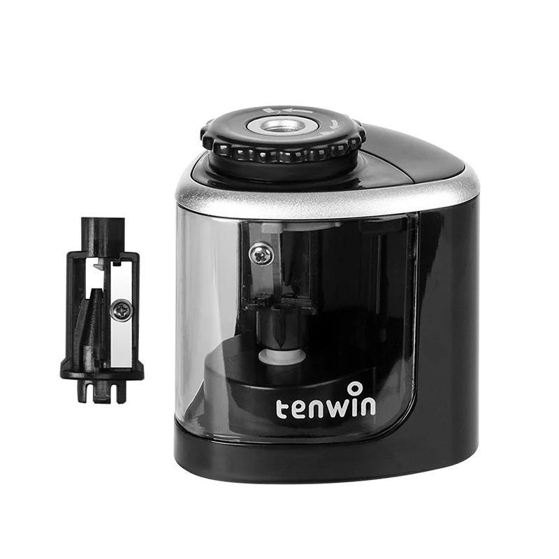 

Точилка со спиральным стальным лезвием, электрическая автоматическая точилка для карандашей, безопасный студент для художников, детей и взрослых, цветные карандаши