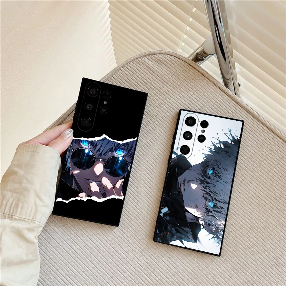 

Anime Jujutsu Kaisen Phone Case For Samsung Galaxy S25 Ultra S22 S23 S24 Ultra S21 S20 5G Protective Soft Silicone TPU Funda