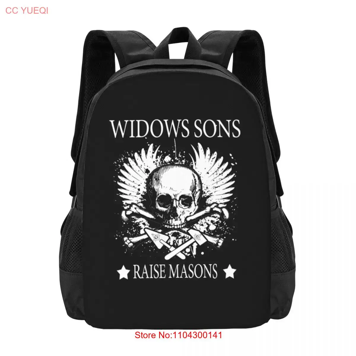 Masonic Widows Son Raise Masons Skull Fathers  Collaboration Backpack Large Capacity Cute Foldable  Clothes Backpacks