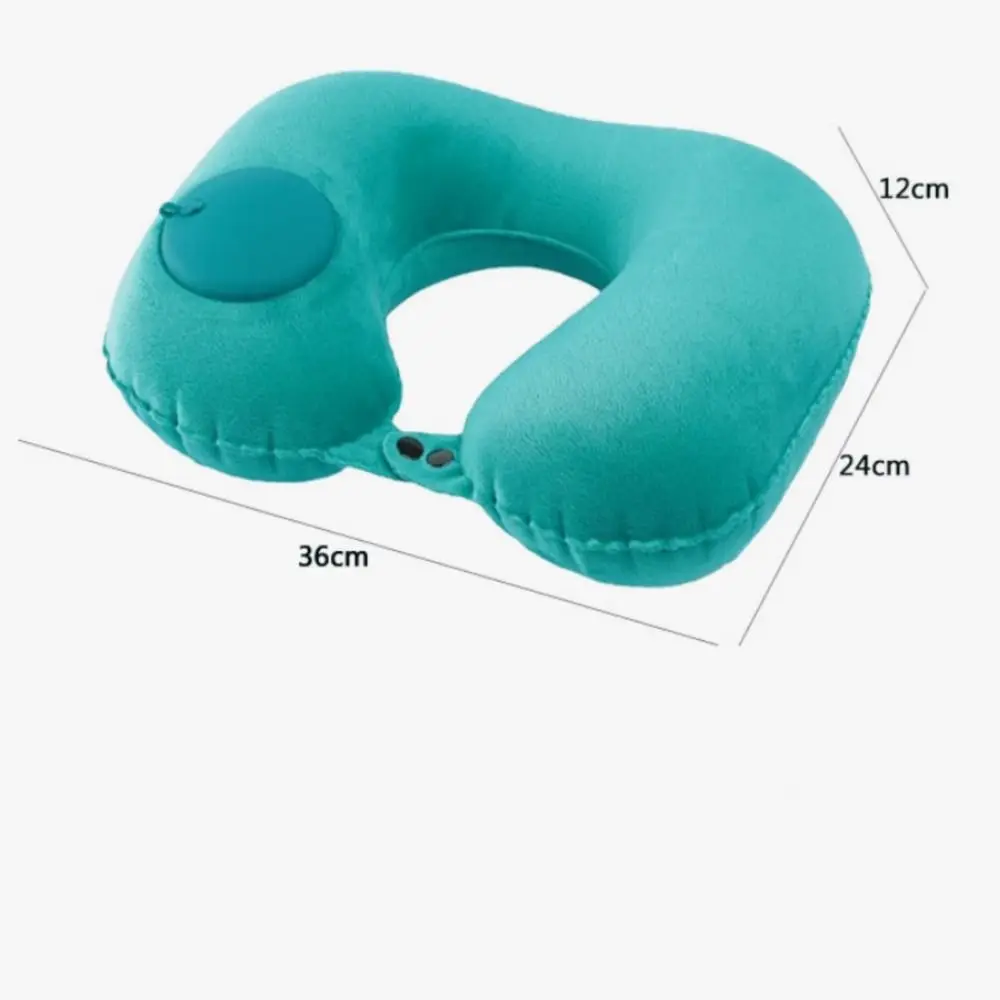 Press Automatic Airplane U-Shape Neck Pillow Travel Pillows Cervical Vertebr Pillow