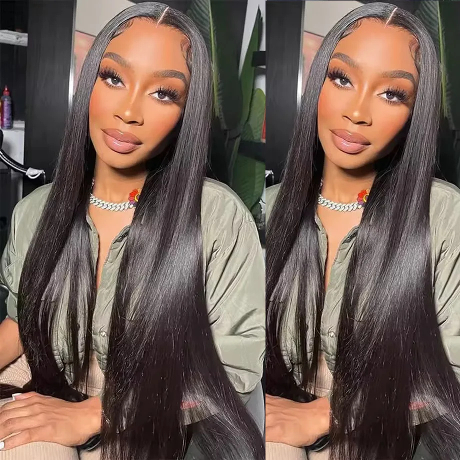 

13x4 13x6 Bone Прямой парик из натуральных волос на кружеве 30 40 дюймов Прозрачный парик на фронтальной части шнурка Бразильские кружевные фронтальные бразильские парики