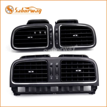Saborway Zwart Mat Centrale Dashboard Centrale Luchtuitlaat Vent Voor Polo 2011 2012 2013 6RD 819728   6e 819 728