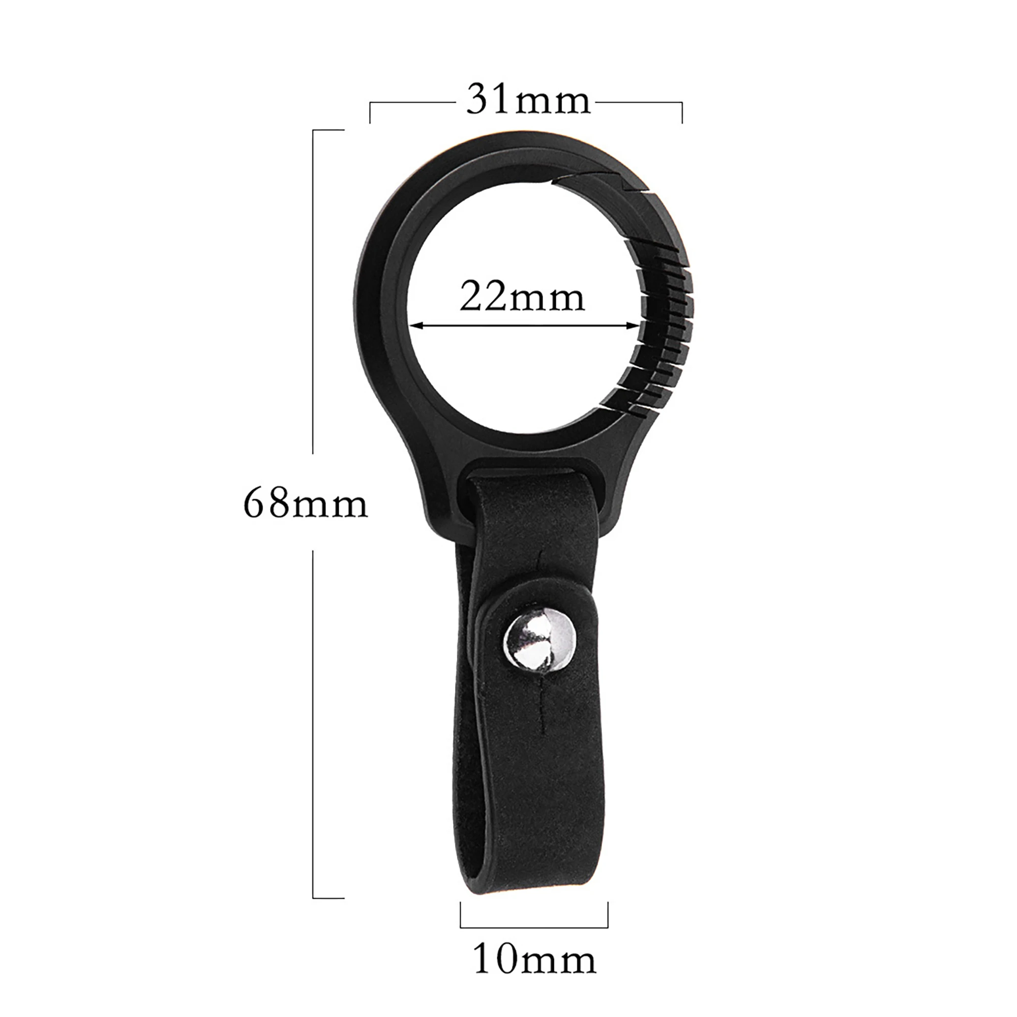 Black CNC  TC4 Ti Circle round keychain Solid titanium snap Lock quick release Carabiner Key ring car key EDC FOB DIY