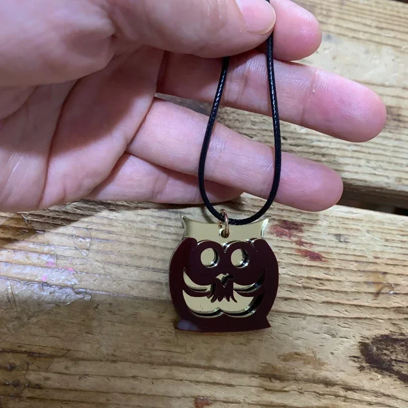 Anime Necklace Nishikigi Chisato Inoue Takina Chocolate Owl Pendant Cosplay Prop