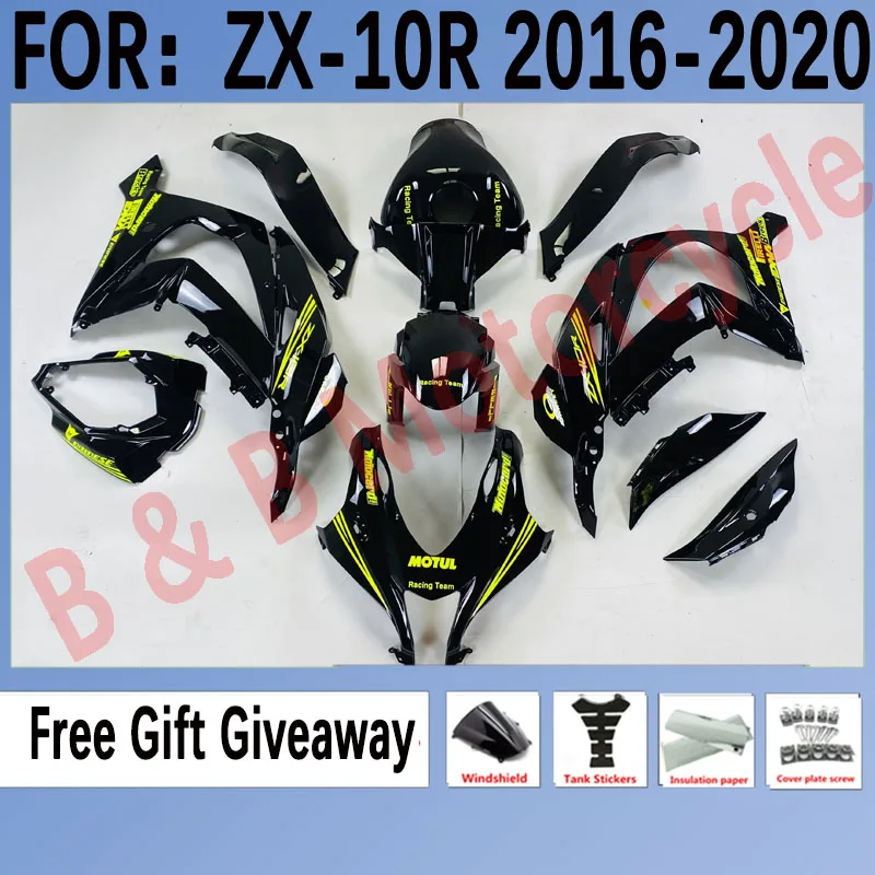 

Fairings for Kawasaki ZX-10R ZX10R 2016 2017 2018 2019 Bodywork Fairing Kit Set ZX-10R 16 17 18 19 Black
