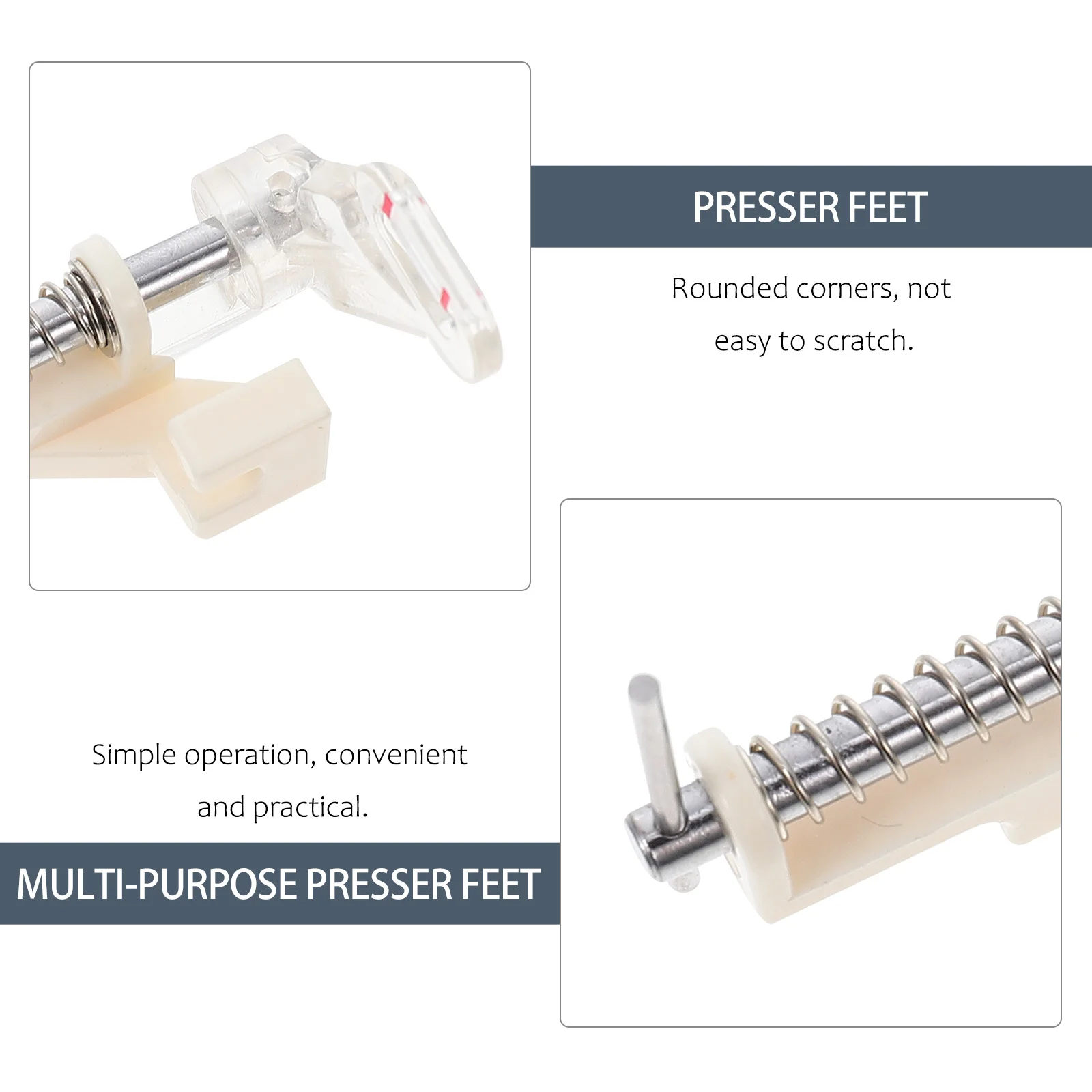 

3Pcs Sewing Machine Presser Feet Premium Metal Durable for Quilting Embroidery Patchwork Sewing Accessories Supplies