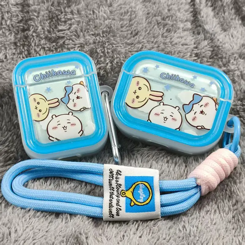 Cartoon Kawaii Simple Applicable To Apple Headphone Case Cute Pattern Stain-resistant and Wear-resistant Good Material Chiikawa