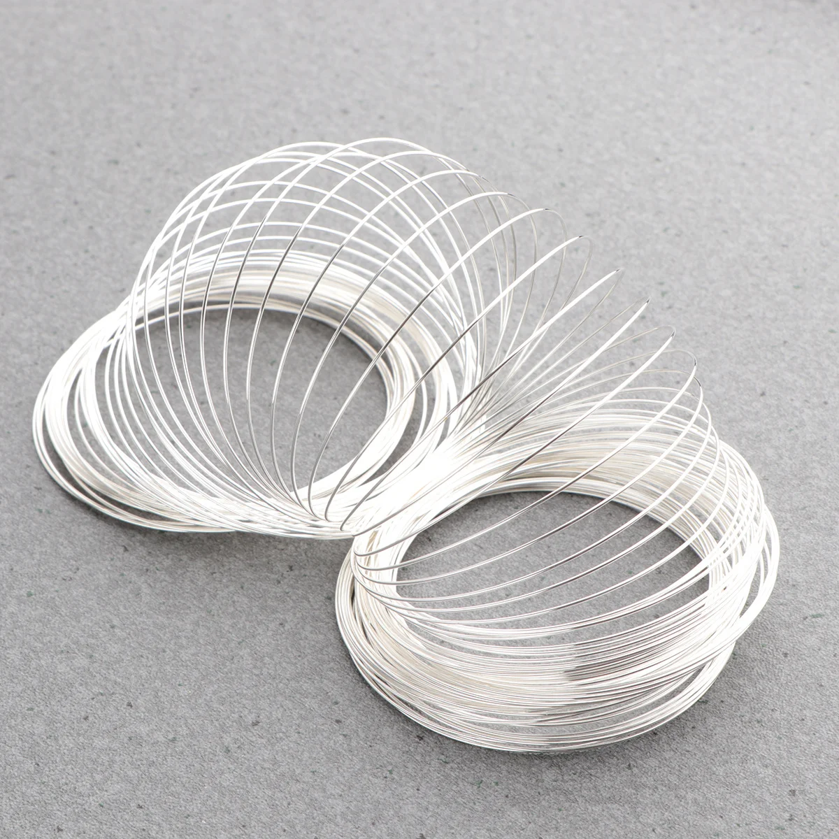 

1Set Steel Wire for Jewelry Making Bangle Wire DIY Material Silver Comfortable Texture Classic Design Durable Long-Lasting Use