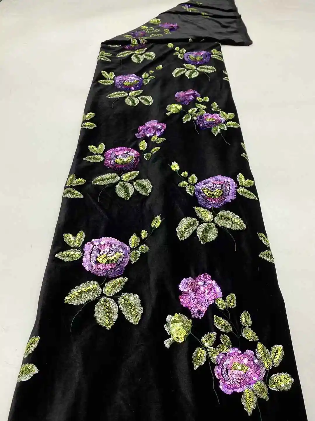 African Sequins Lace Fabric, Embroidery French Velvet Lace, High Quality, DIY Wedding Dresses, 5 Yards, 2025 Latest