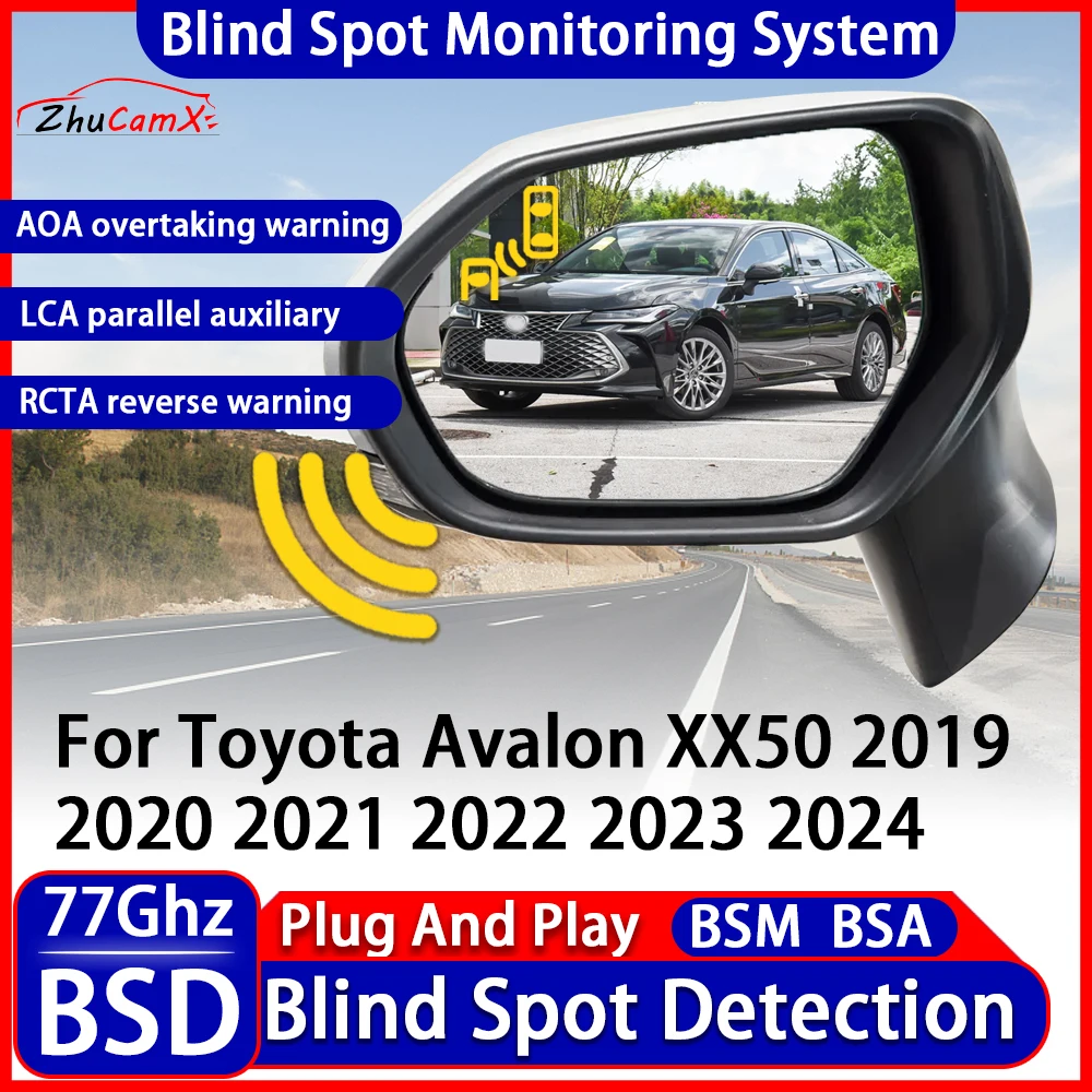 BSD Blind Spot Detection Monitoring Warning System Change Lane Assistance For Toyota Avalon XX50 2019 2020 2021 2022 2023 2024
