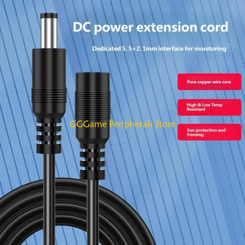 U55B 12V-36V 75W Power Extension Cord for Extra Cable Distance Daily