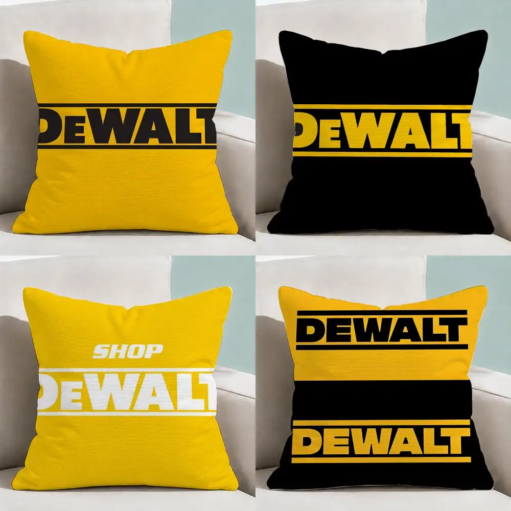 Tools D-DEWALT-T Power Cushion Cover  Throw Pillow Soft Short Plush Cozy Durable Colorfast For Sofa Bedroom Home Decor Gift