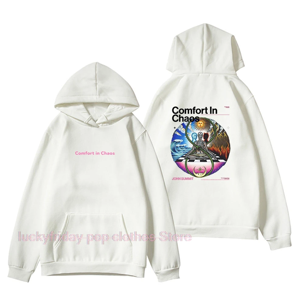 john summit Merch Comfort in Chaos Hoodies Popular Graphics Unisex Trendy Casual Streetwear