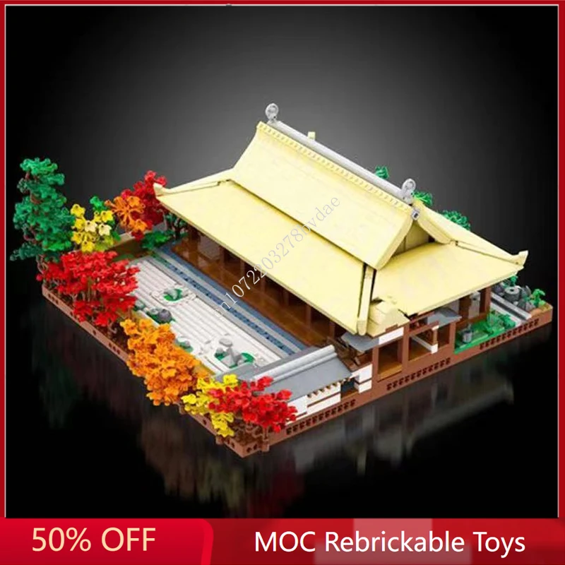 

4288 шт. Индивидуальные Модульные строительные блоки MOC, модель храма и камня, сада, улицы, вида, детали для сборки, игрушки «сделай сам», подарки на день рождения