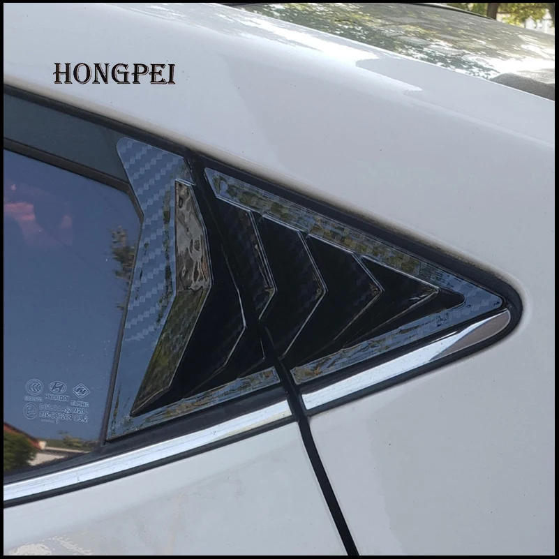 Car Styling Rear Window Side Vent Shutter Louver Trim Cover For Hyundai Elantra Avante Sedan 2011-2015 Auto Accessories