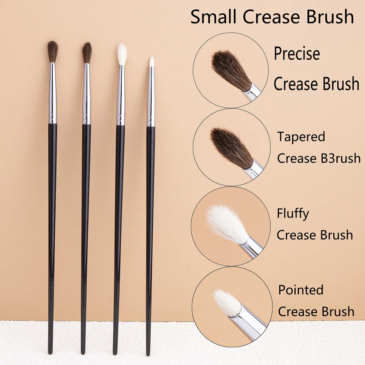 1-5pcs Precision Eyeliner Smudge Brush Makeup Brush Smudge Horse Hair Eyeshadow Smudge Brush Small Smoky Liner Makeup Brushes