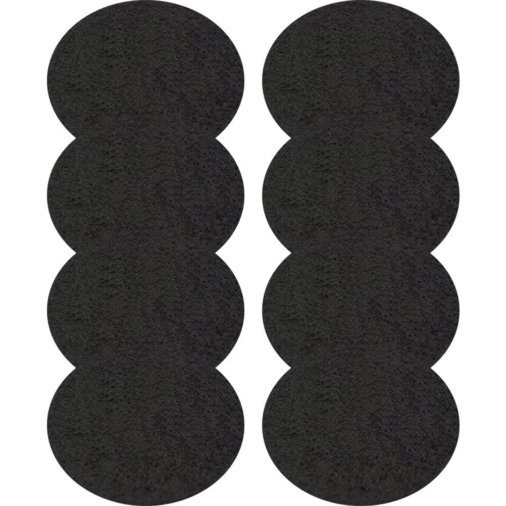 8 قطعة حصيرة عازلة للحريق أسود مستدير مقاومة للحرارة مبخرة منصات ل مبخرة الرماد الماسك الحصير ارتفاع درجة الحرارة #4