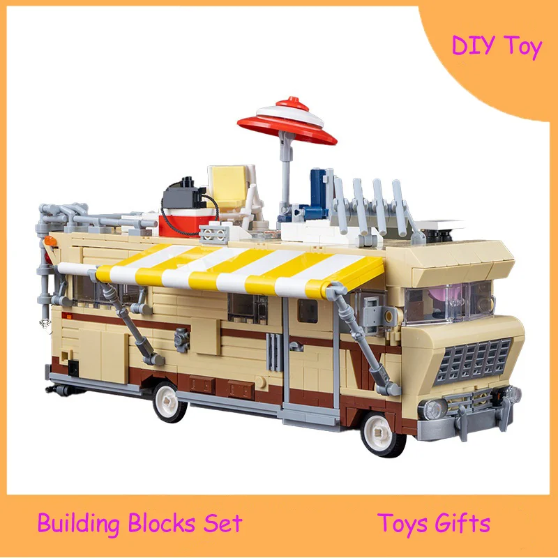 MOC Caravan Building Blocks Toy Model Creative Desk Decoration Assemble model Constructor Bricks Toys Gifts