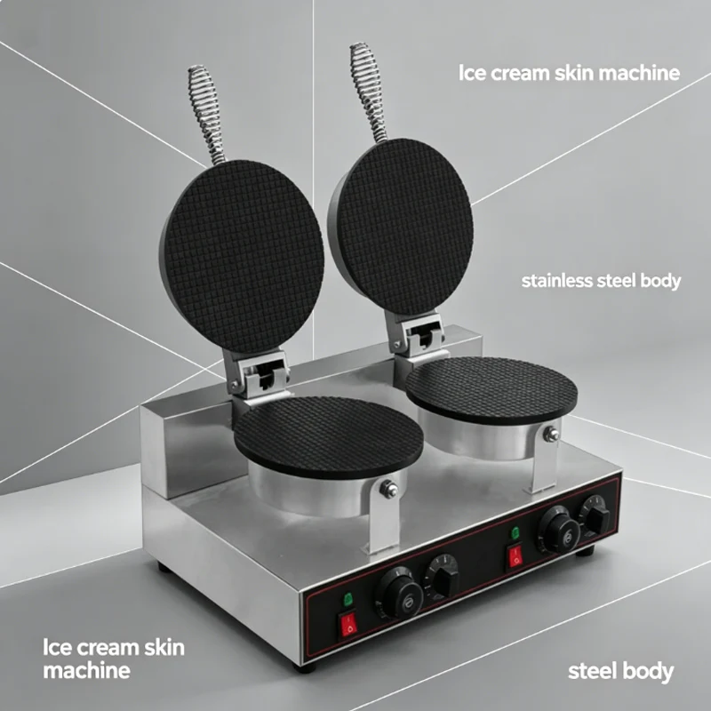 Ice cream machine skin machine Egg roll machine Ice cream tray crispy machine Egg roll machine Ice cream rind