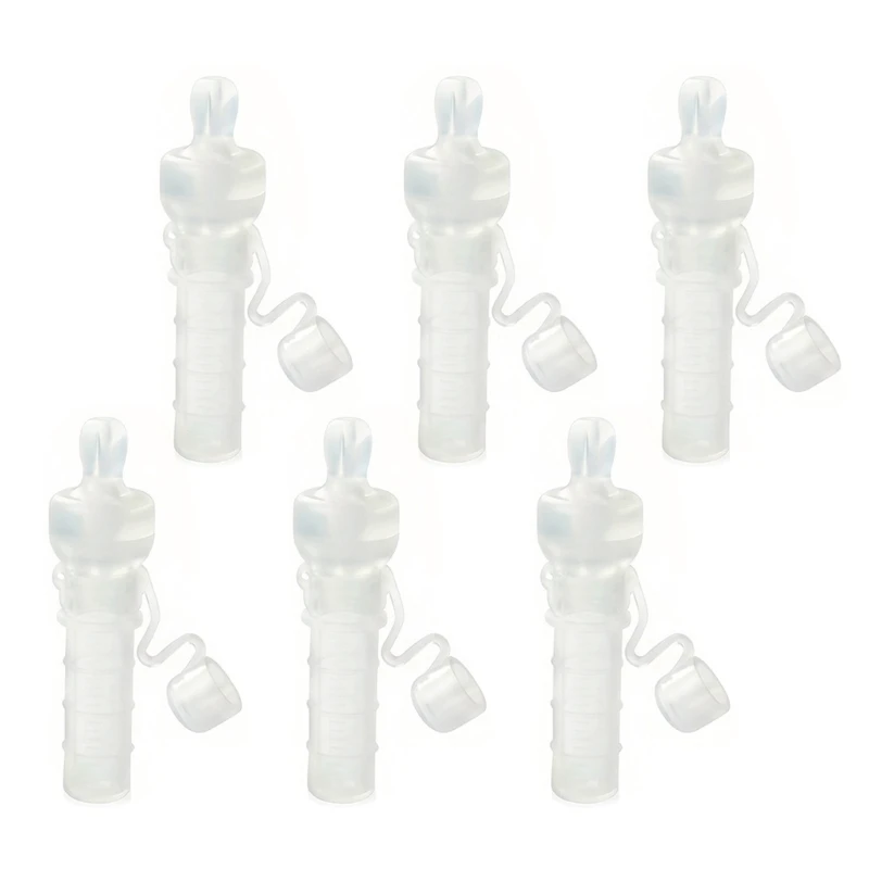 6pcs solução armazenamento leite para amamentação tubo recipiente coleta colostro 5ml