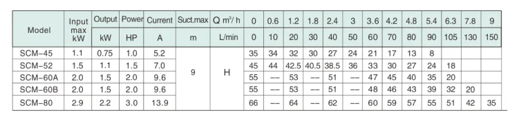 005 Bombas de agua centrífugas eléctricas estándar de 2 CV