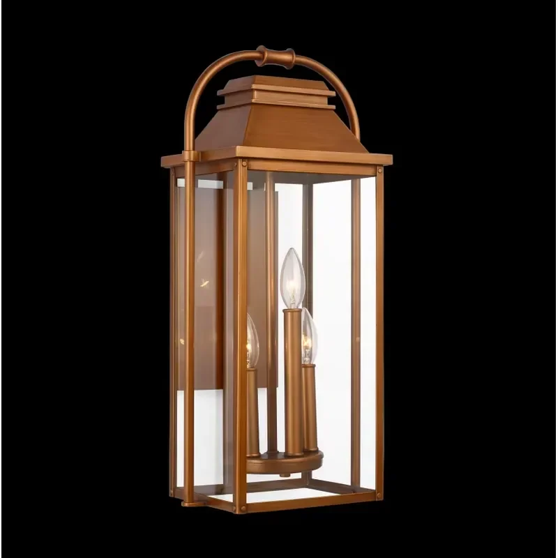 American Design Vintage Outdoor Wall Lighting Hotel Villa Waterproof Lantern Bulkhead Outdoor Wall Lamp