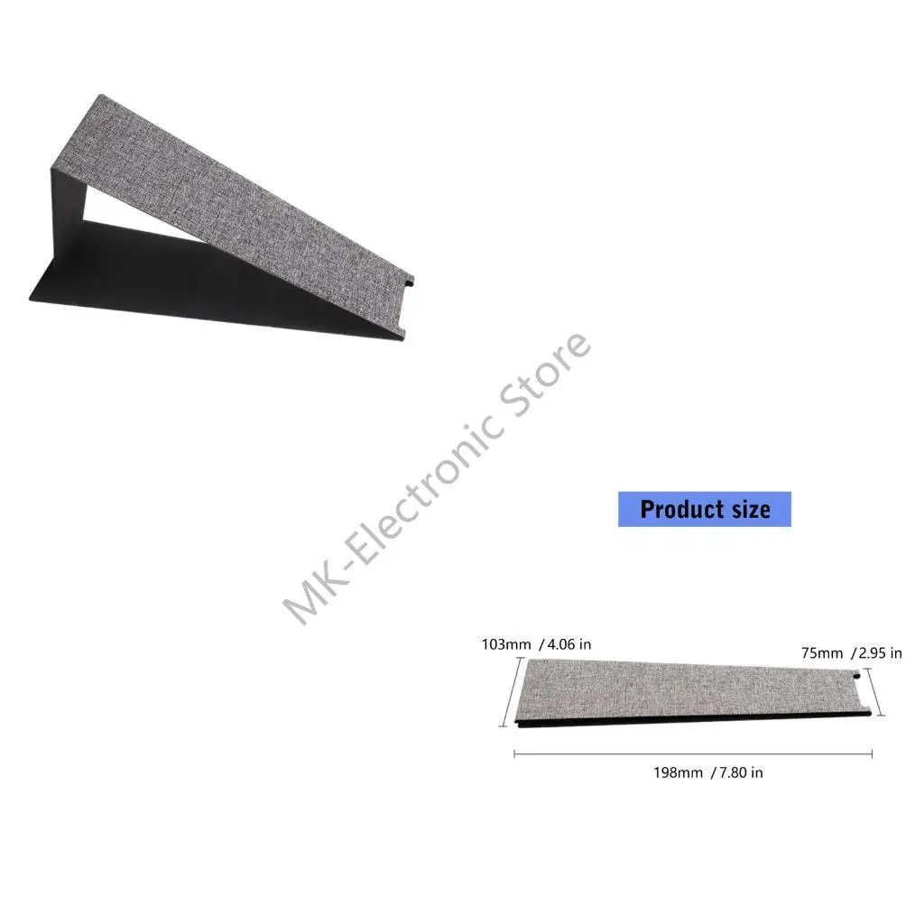 R2LF Foldable Portable Headphone Desk Stand Fabric Surfaces Protections Travel
