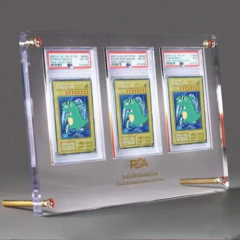PTCG Pokemon Yu-Gi-Oh Rating Graded Card Brick Sports Trading Card High Transparent Thickened Acrylic Display Stand No Card - view 6