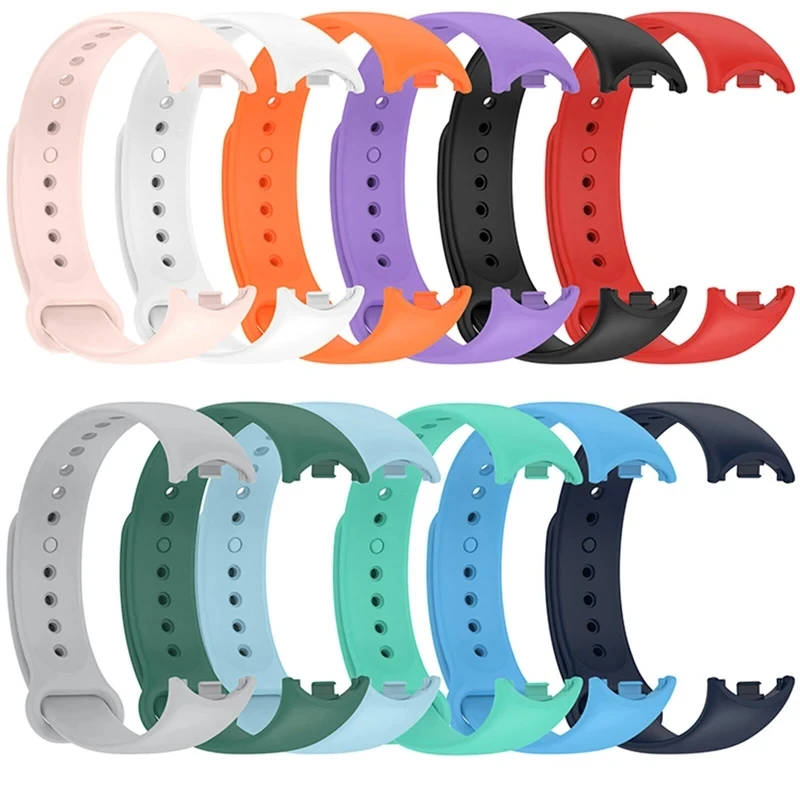 Silicone Strap for Xiaomi Mi Band 8 Replacement Bracelet for Xiaomi Mi Band 8 Sport Wriststrap Smart Watch Band Accessories