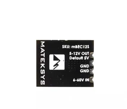 Matek System MICRO12S BEC 6-60V 5V/9V/12V Output Voltage Reduction Module