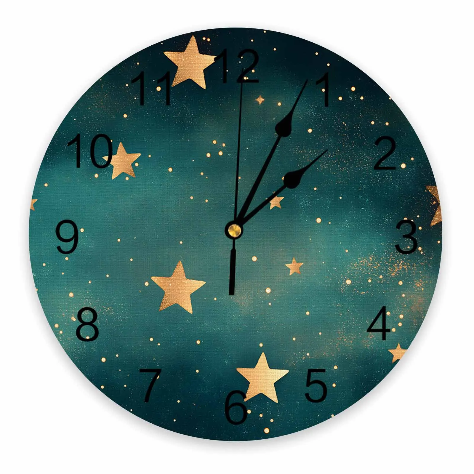 

Gorgeous Dream Starry Sky Painting Clocks Wall Home Decoration Teen Room Bedroom Living Room Decor Wall Clock
