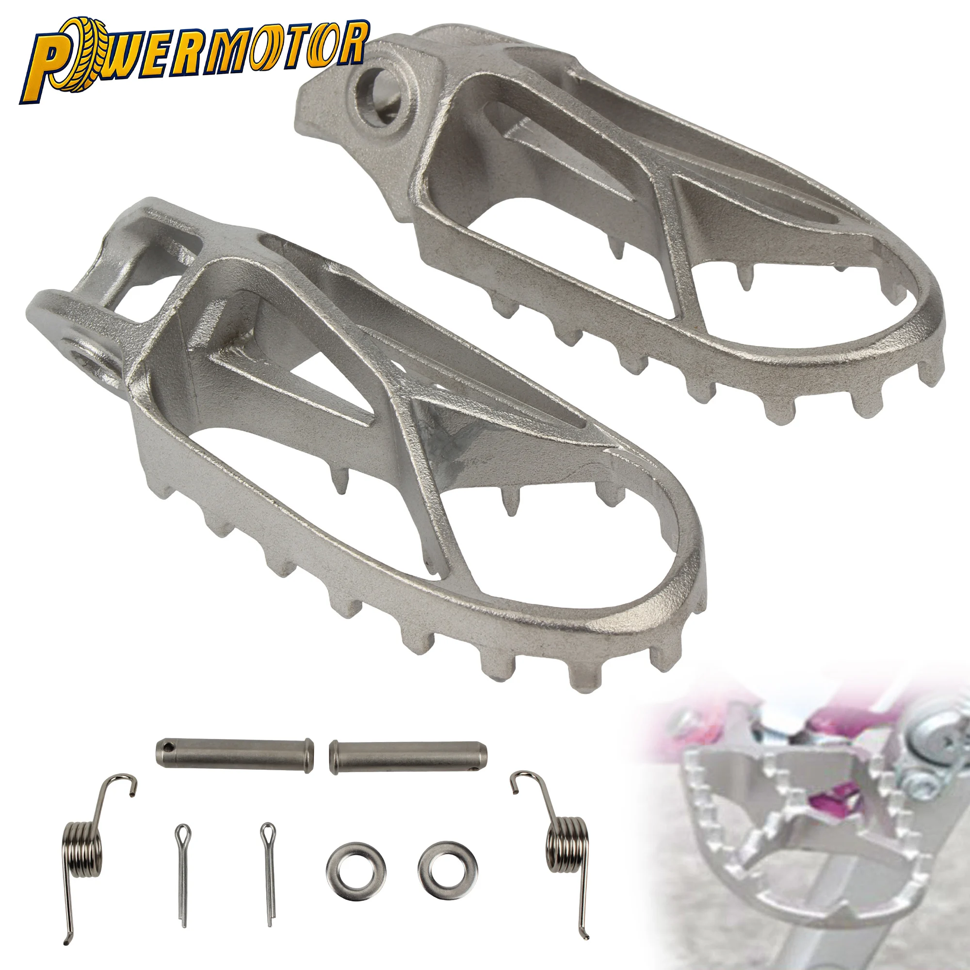 

Universal Motorcycle Footrests Foot Peg Pedals For KTM SX EXC XCF Husqvarna TC TE FE Gas Gas MC EC EX Motocross Footpeg Rests