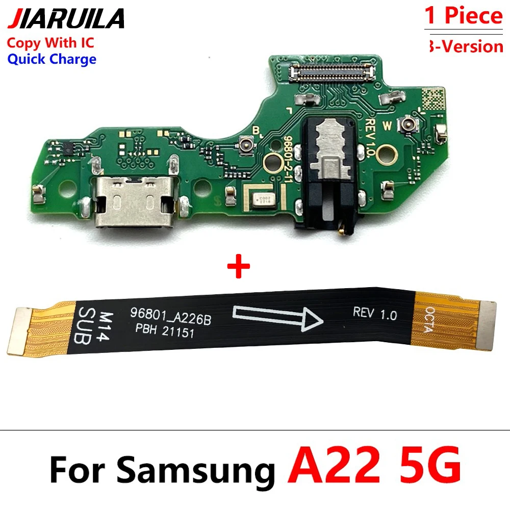 USB Charging Connector Port Main Board Flex Cable For Samsung A10 A20 A30 A50 A10s A20s A30s A21s A31 A51 A22 A32 4G 5G