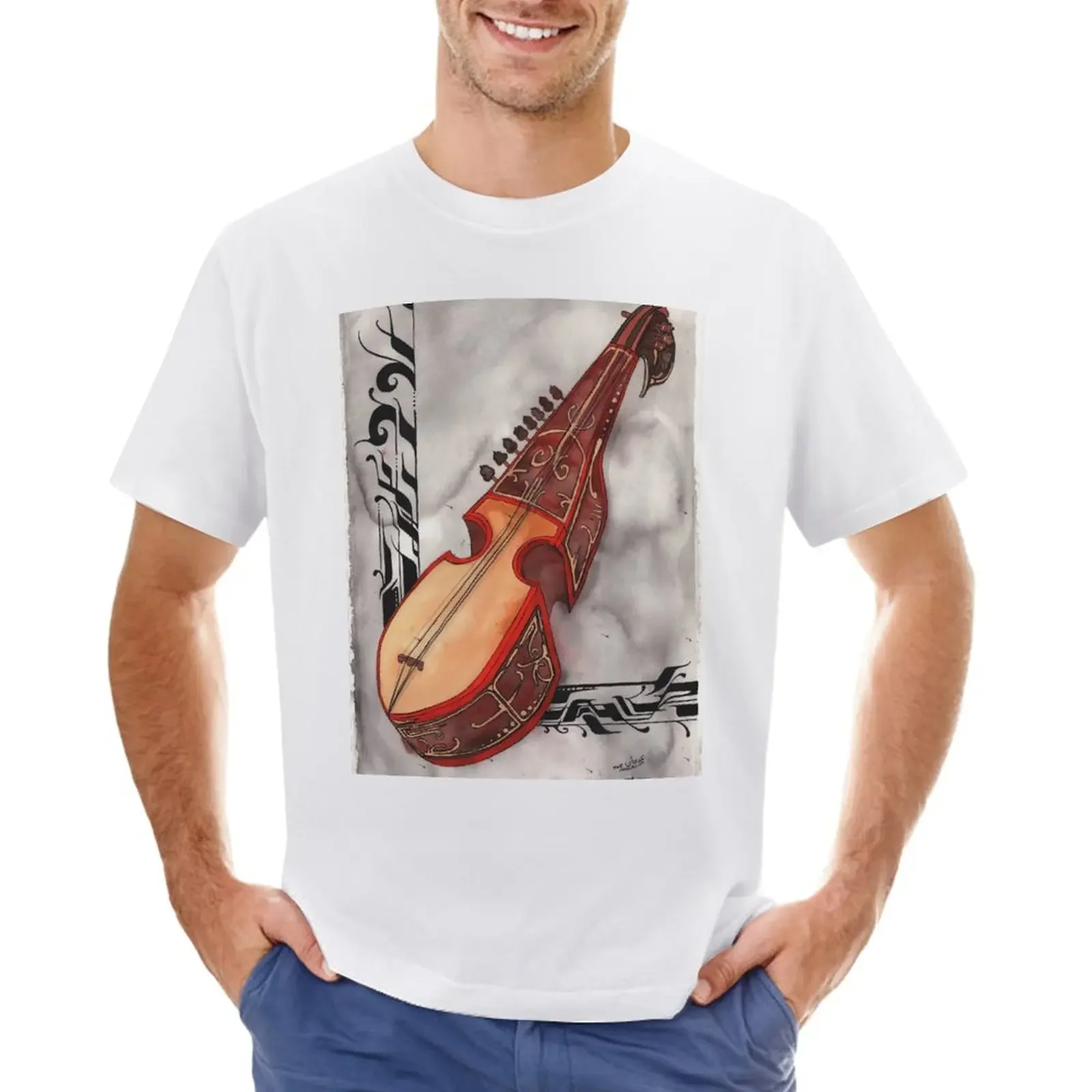 

Rabab Watercolor T-Shirt funnys boys whites vintage clothes for men