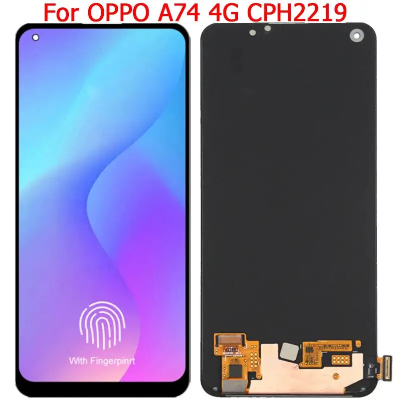 For Oppo A74 4G CHP2219 Full LCD Touch Screen Digitizer Assembly Replacement