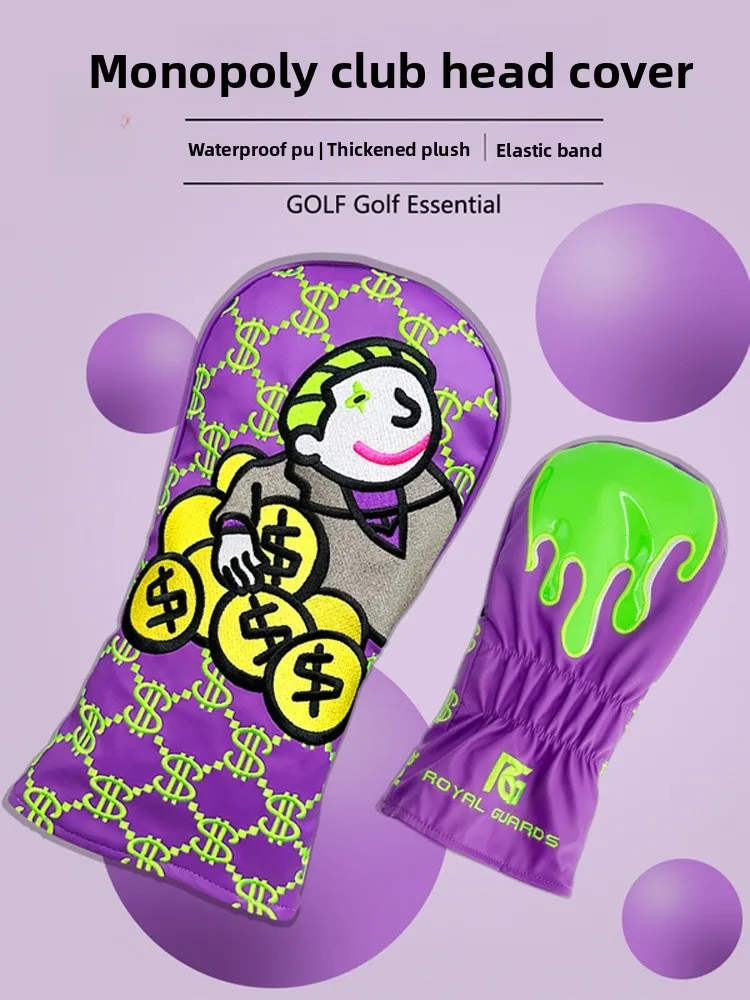new-golf-club-head-cover-rg-number-one-wood-pu-material-driver-golf-club-t-cover-personalized-golf-bag-accories