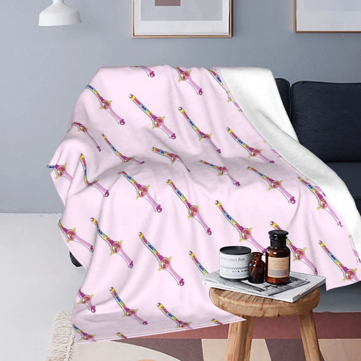 Magical Doremi Wand Blankets Soft Warm Flannel Throw Blanket Bedding for Bed Living room Picnic Travel Home Sofa