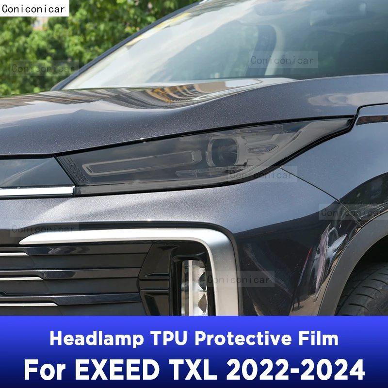 

Для CHERY EXEED TXL 2022-2024 Автомобильная внешняя фара против царапин ТПУ PPF защитная пленка против царапин ремонт пленка аксессуары