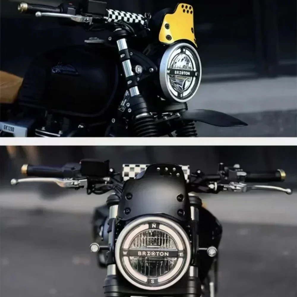 ملحقات الدراجات النارية الجديدة تناسب الزجاج الأمامي Brixton Cromwell 1200 ذو الطراز القديم تنطبق على Cromwell 1200 1200Cromwell 1200
