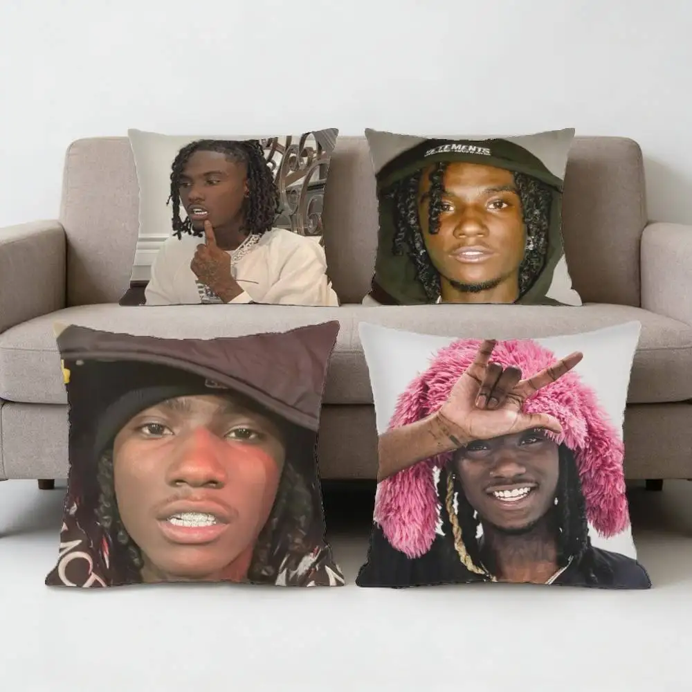 

O-OsamaSon Rapper Pillow Case Sofa Living Room Bedroom Headboard Backrest Cushion Square Cushion Nap Time
