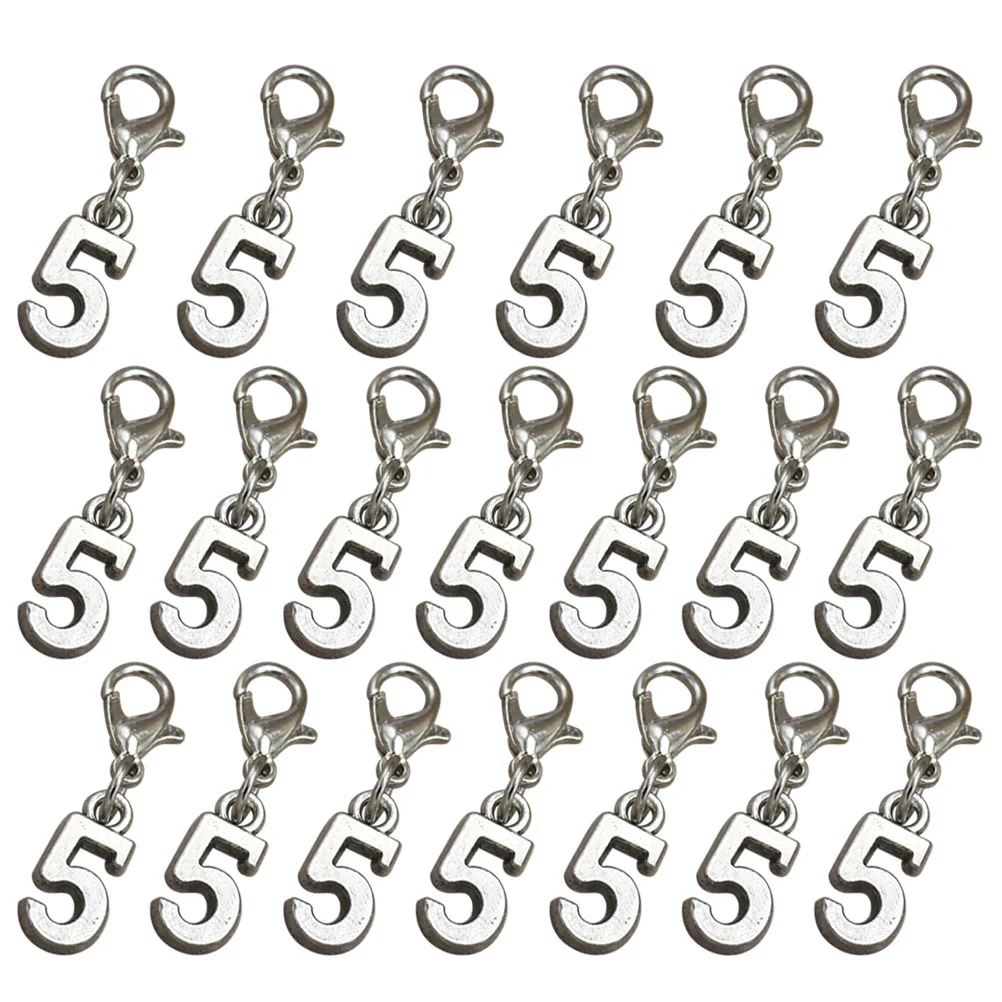 

20Pcs Lobster Clasp Earrings Alloy Pendant Charms DIY Jewelry Making Accessories Necklace Bracelet Keychain Alloy Pendant Charm