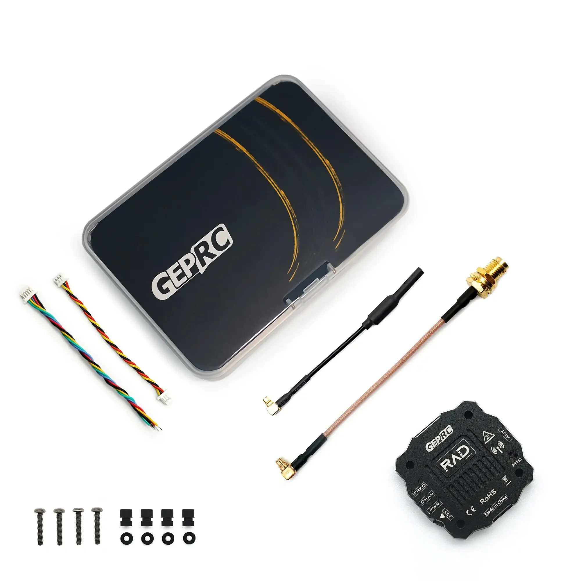 GEPRC RAD MINI 1W 5.8G PitMode 25mW 200mW 500mW 1000mW Adjustable FPV VTX Built-in Microphone 2-6S 20X20mm for FPV Long Range