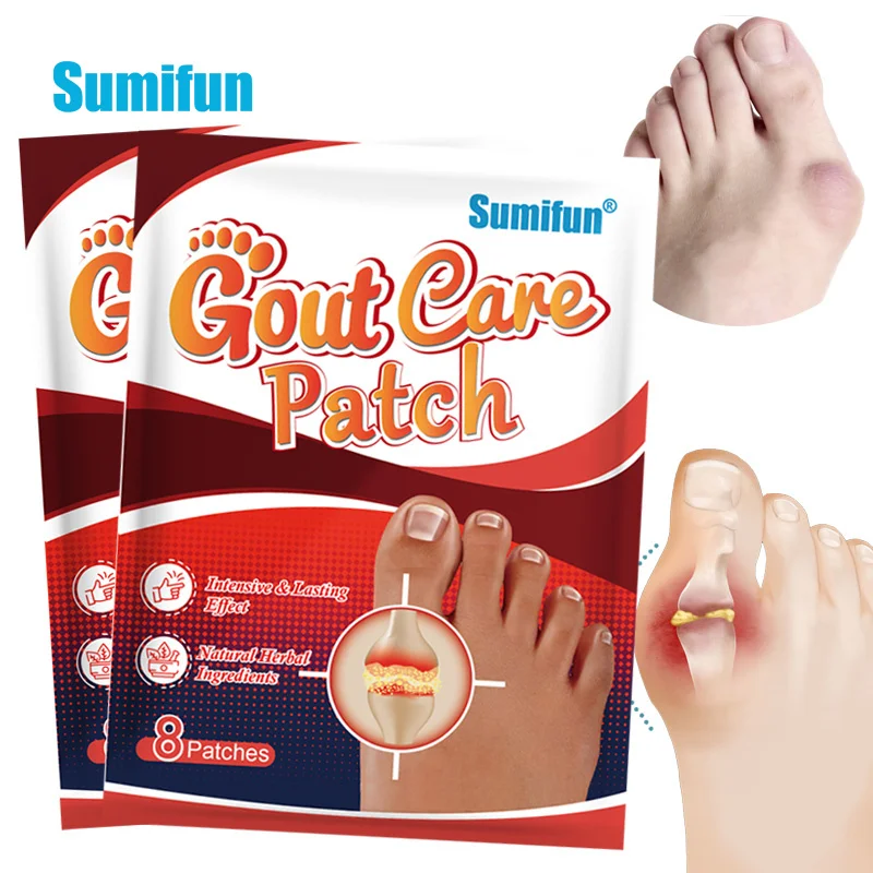 

8/16/24Pcs Sumifun Gout Pain Relief Patch Toe Finger Bunion Hallux Valgus Sticker Arthritis Rheumatism Joint Painkiller Plaster