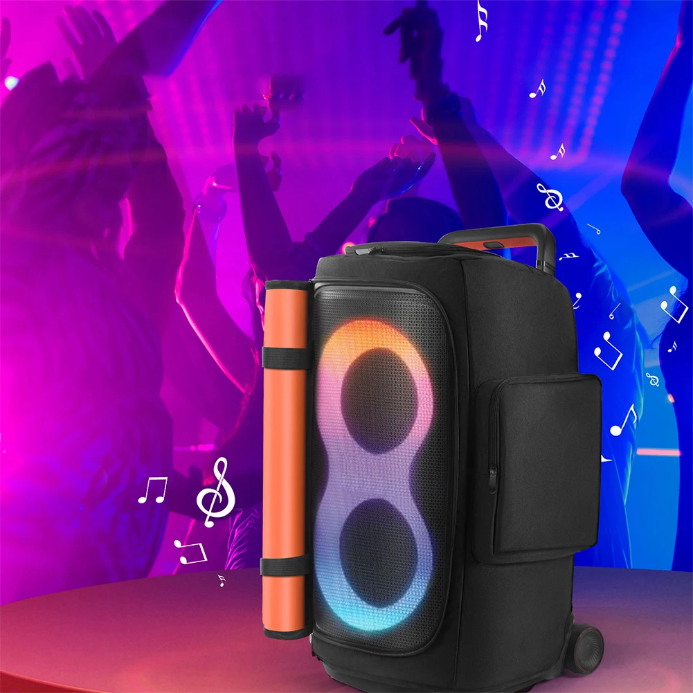 

Portable Speaker Dust Case Zipper Closure Padded Speaker Protective Cover Double-Sided Speaker Storage Bag for PARTYBOX 520
