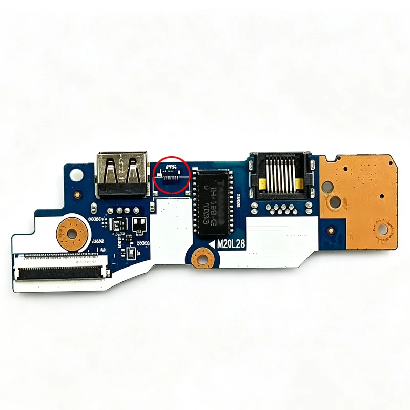 USB LAN Power Button Board NS-D012 GE4B0 For Lenovo ThinkPad E14 Gen2 Gen3 Laptop IO Sub Board